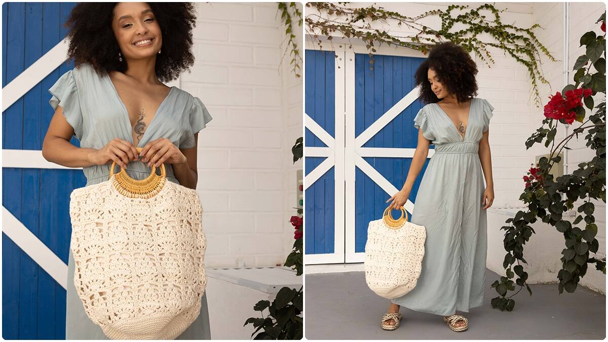 Bolsa de Crochê com Alça Rattan: Aprenda a Criar a Sua!