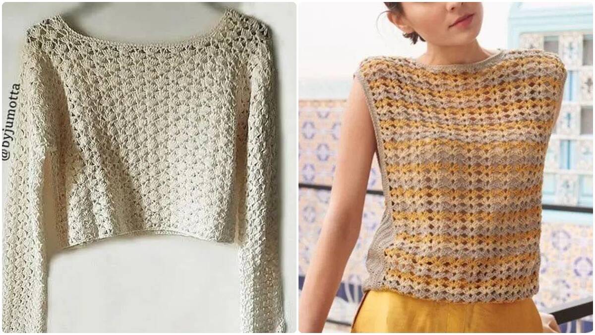 22 Blusinhas de Crochê: Veja e Crie Peças Charmosas e Lindas!