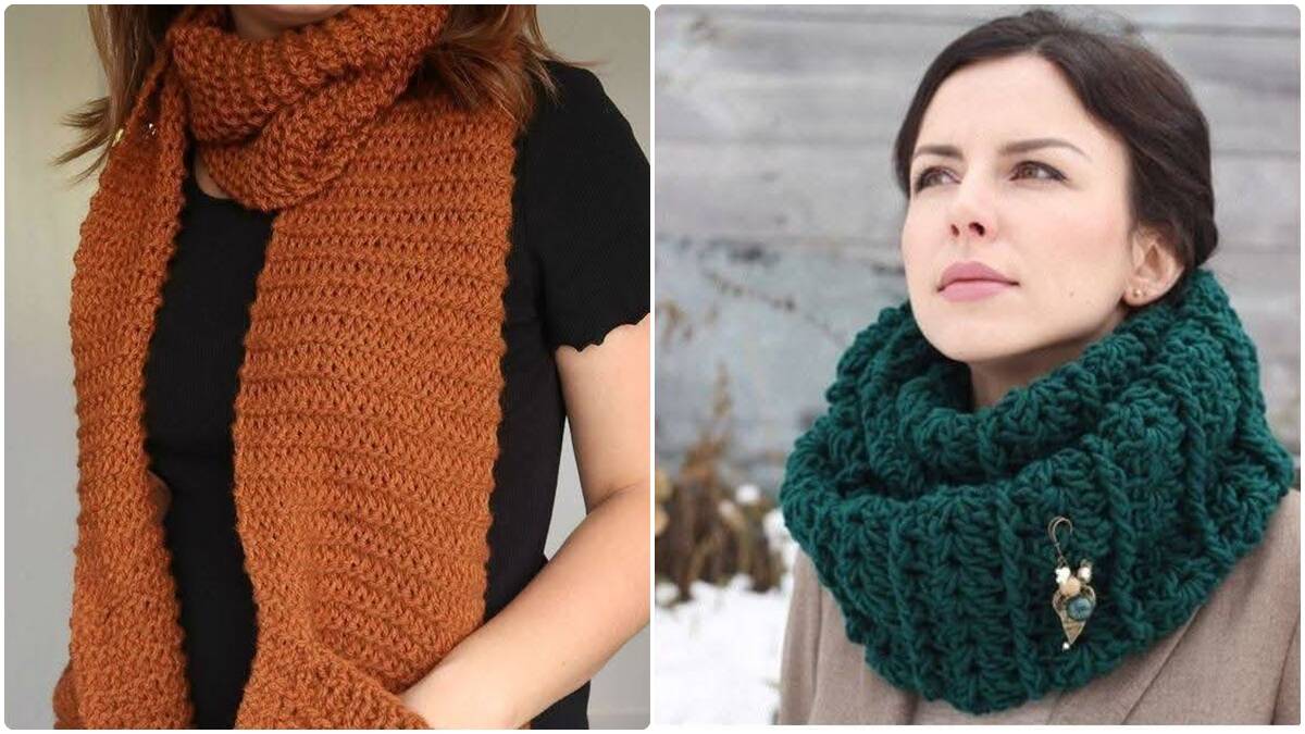 Cachecóis de Crochê: Sofisticação e Aconchego para Seus Looks!