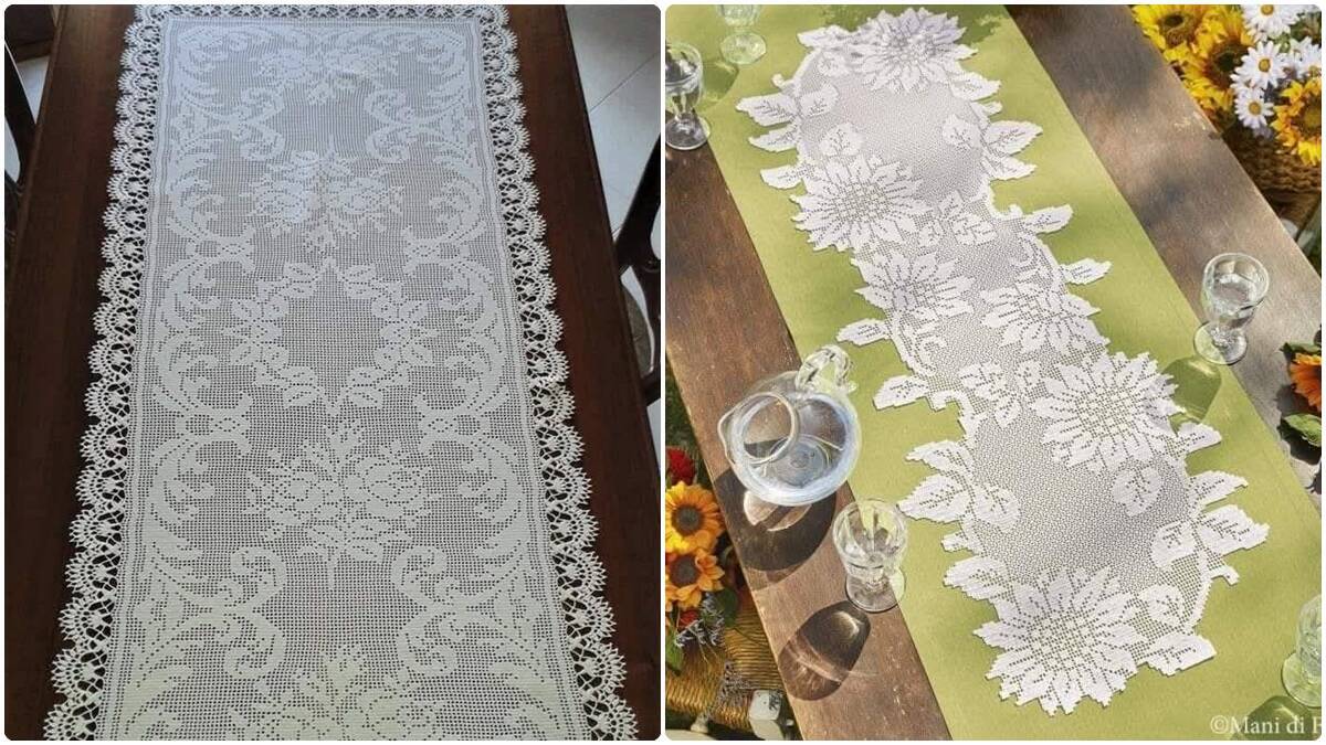 Veja Caminhos de Mesa em Crochê: Decore a Sua Casa com Charme!