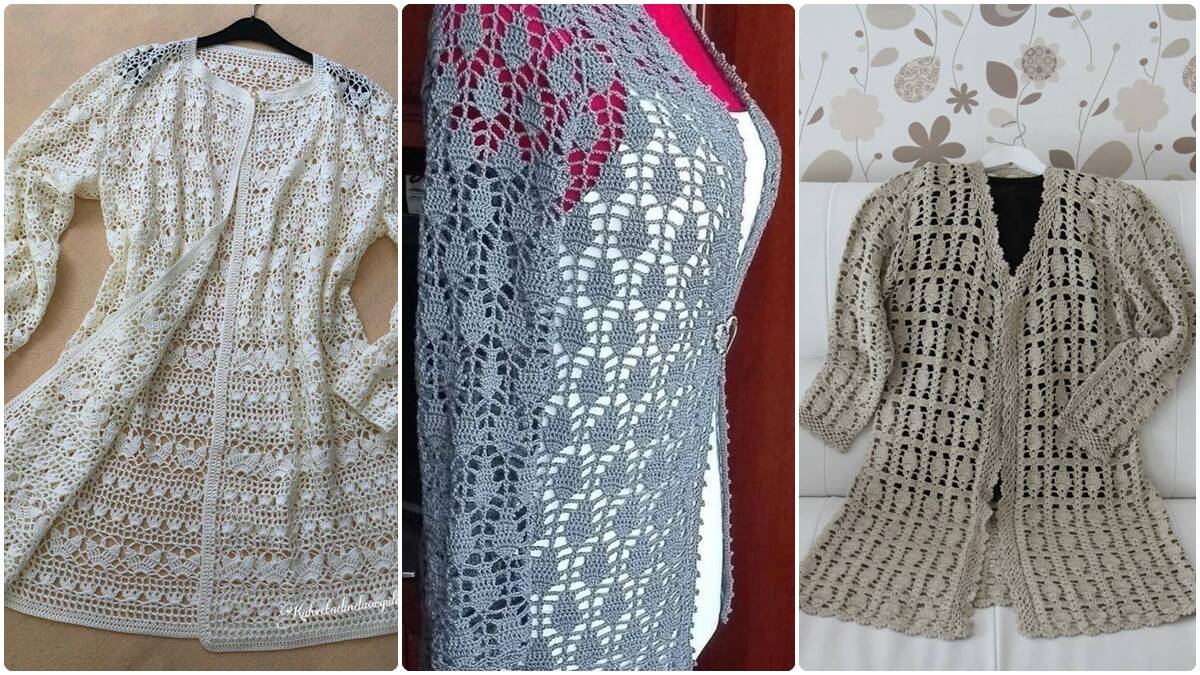 Cardigãs de Crochê: Elegância Artesanal para Todas as Estações!