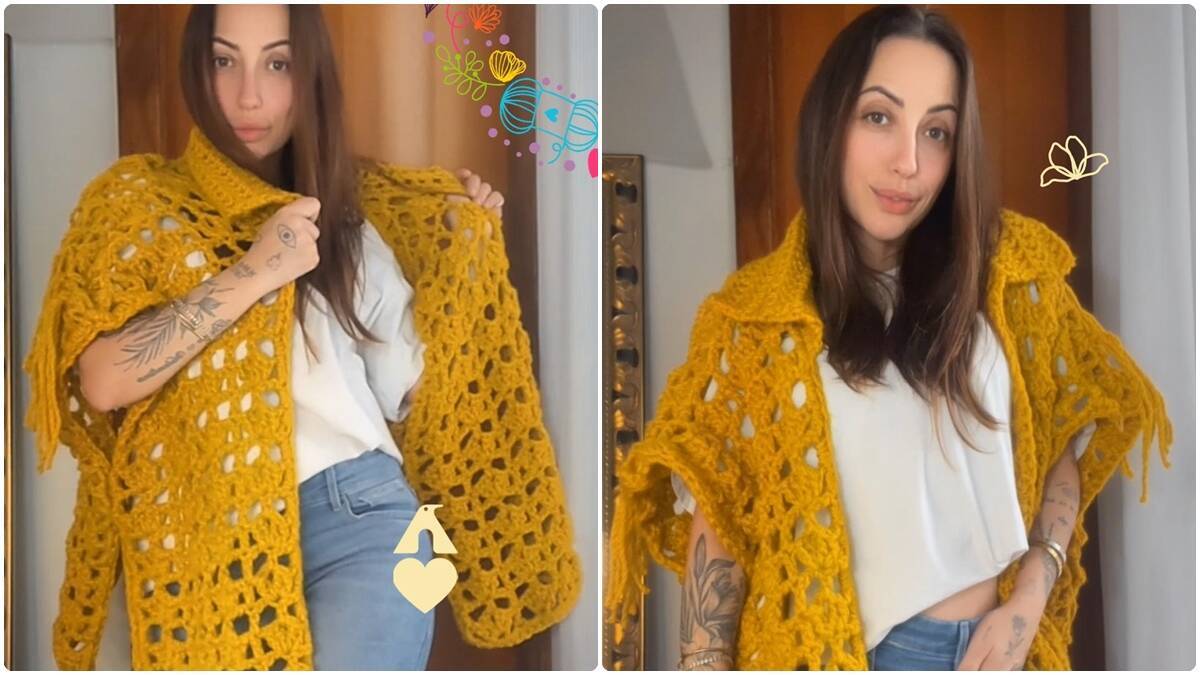 Casaco de Crochê Maxi Bromélia: Faça o Seu com a Video Aula!