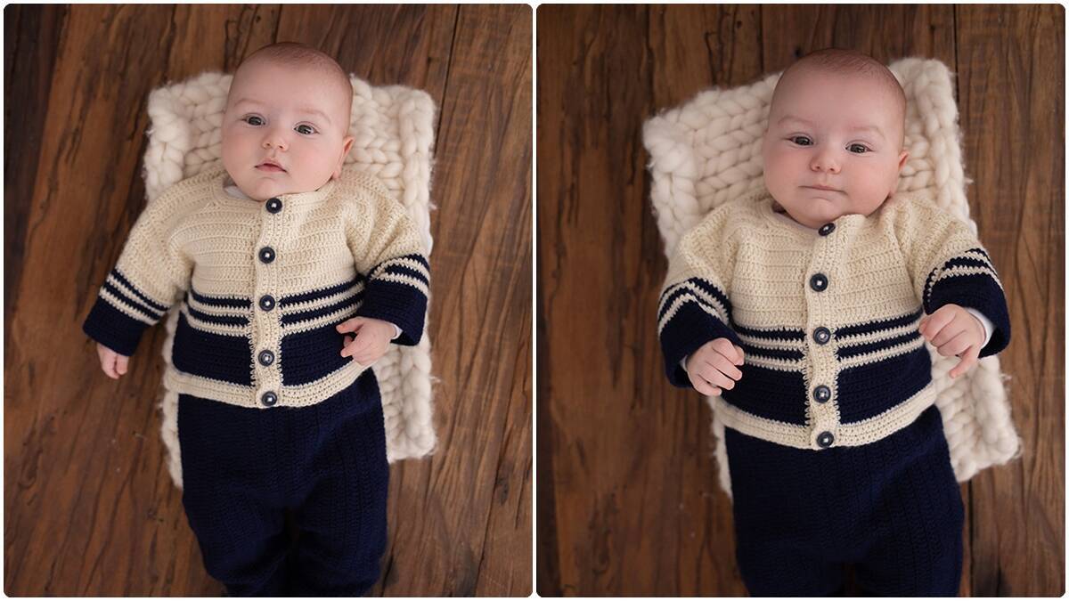 Conjunto de Crochê Infantil Marinho: Elegância e Charme!