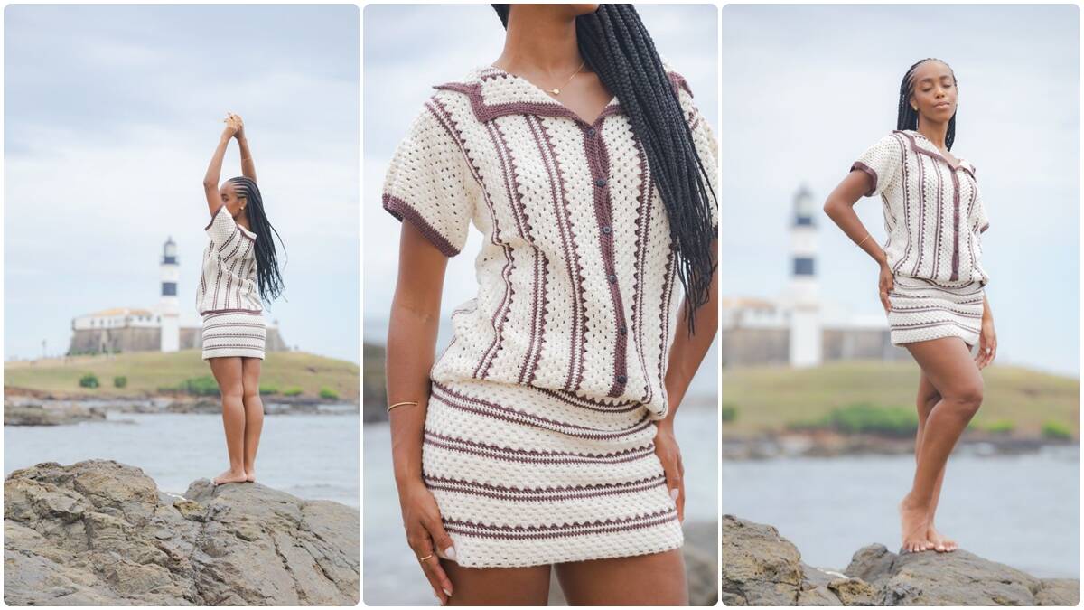 Conjunto de Crochê Polo: Crie Essas Peças Lindas e Charmosas!