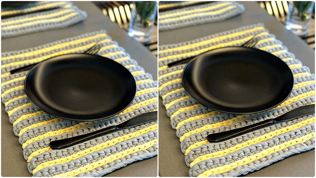 Jogo Americano de Crochê Clássico: Elegância para a Sua Mesa!