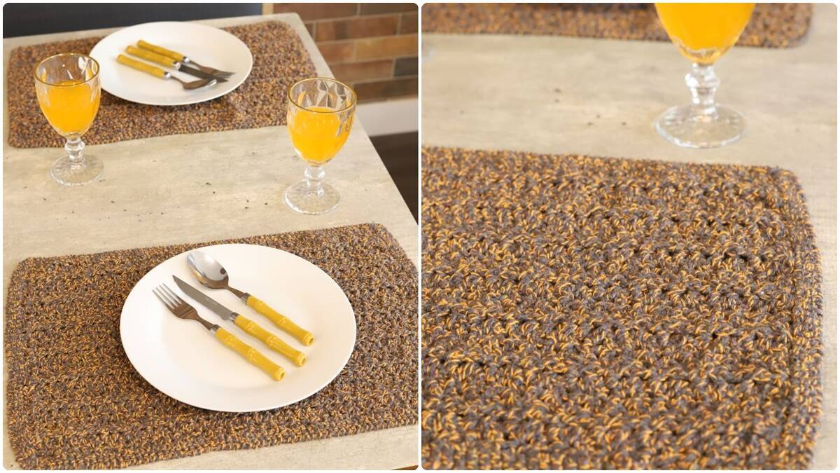 Adeus, mesa nova: crochê super fácil para enfeitar as refeições em casa