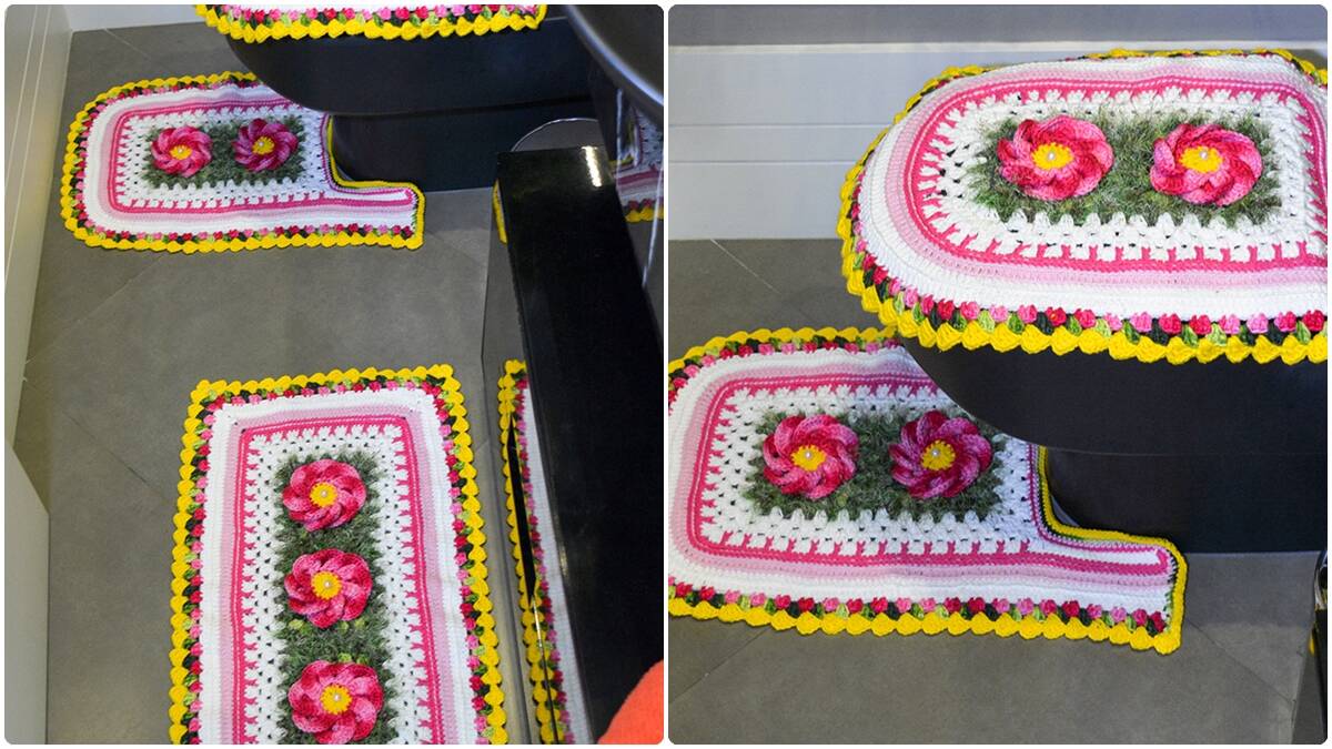 Jogo de Banheiro em Crochê Rosas: O Seu Guia Completo!