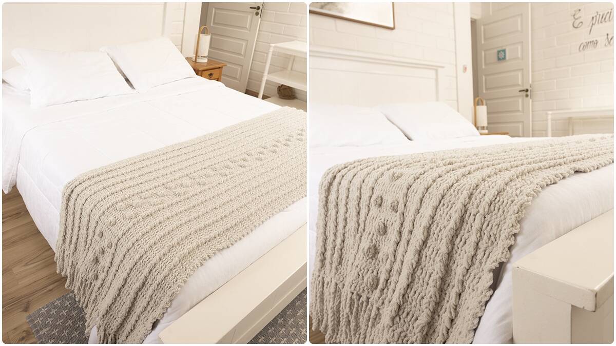 Peseira de Crochê Natural: Decore com Elegância e Sofisticação!