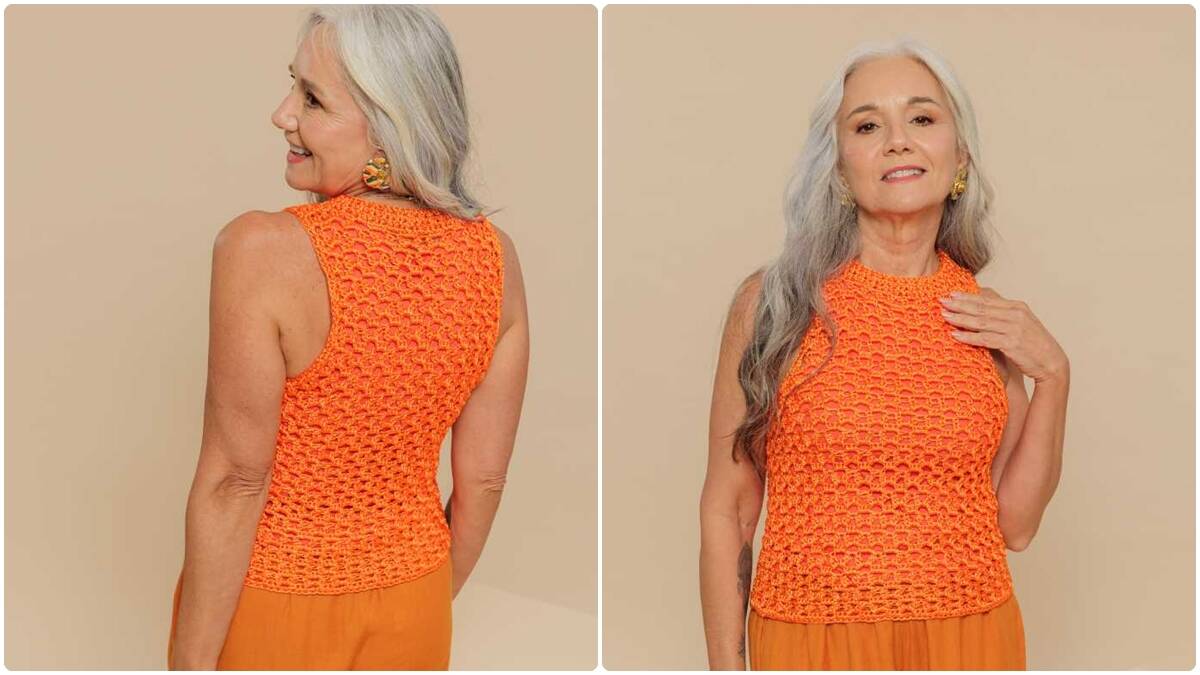 Regata de Crochê Apricot: Crie Essa Peça Leve e Estilosa!