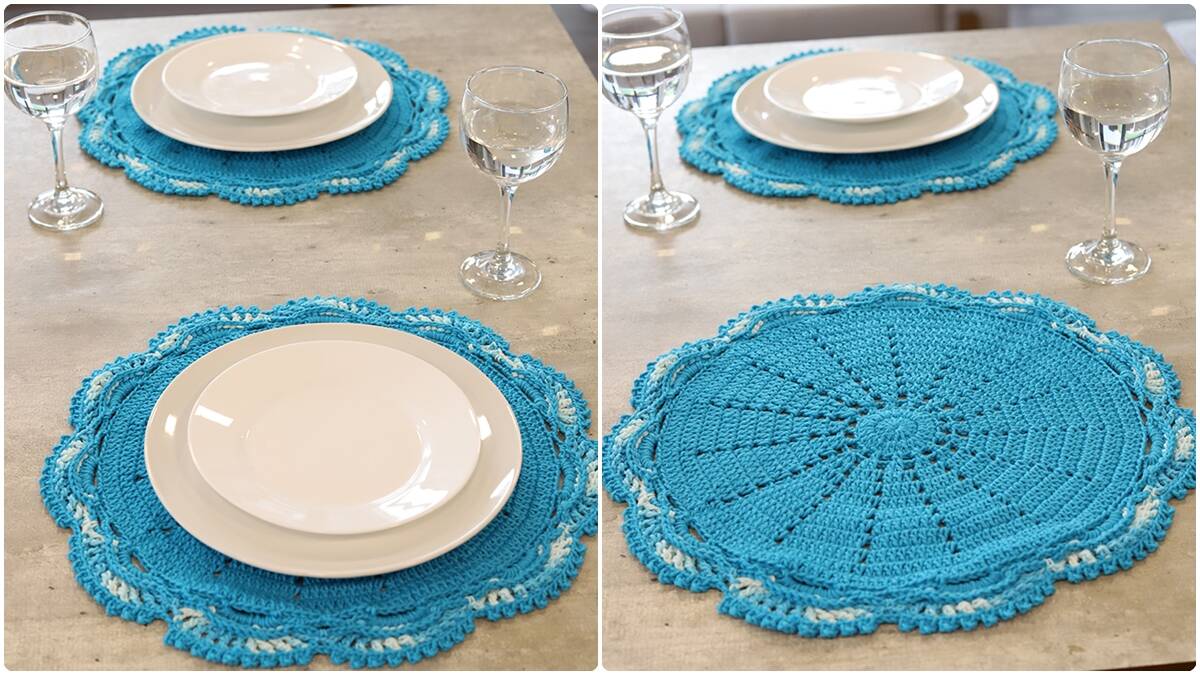 Sousplat de Crochê Turquesa: Crie Esse Modelo Encantador!