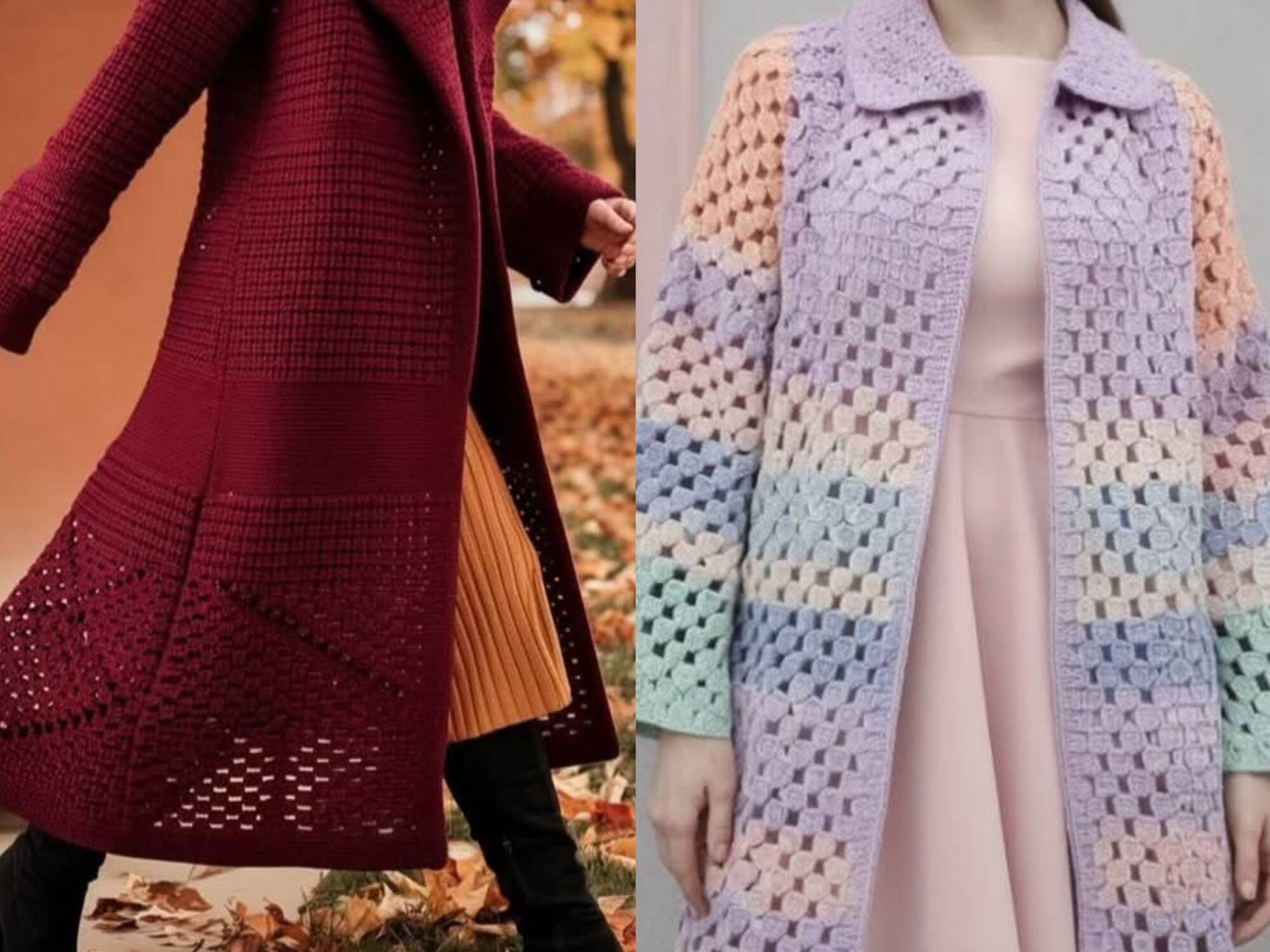 Do Feito à Mão ao Fashion: Casacos e Cardigãs de Crochê para Usar com Estilo