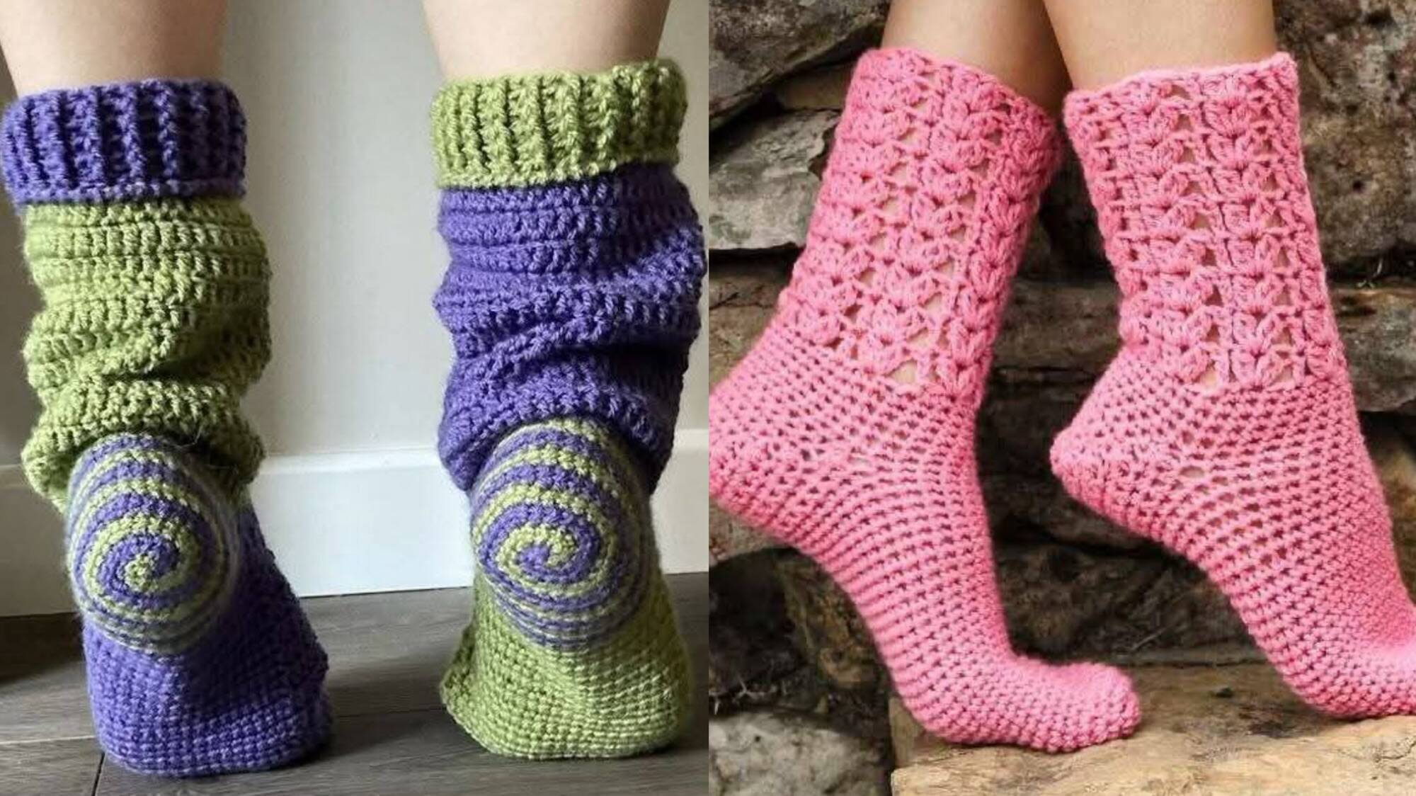 Meias de Crochê: Conforto e Estilo Artesanal para Seus Pés