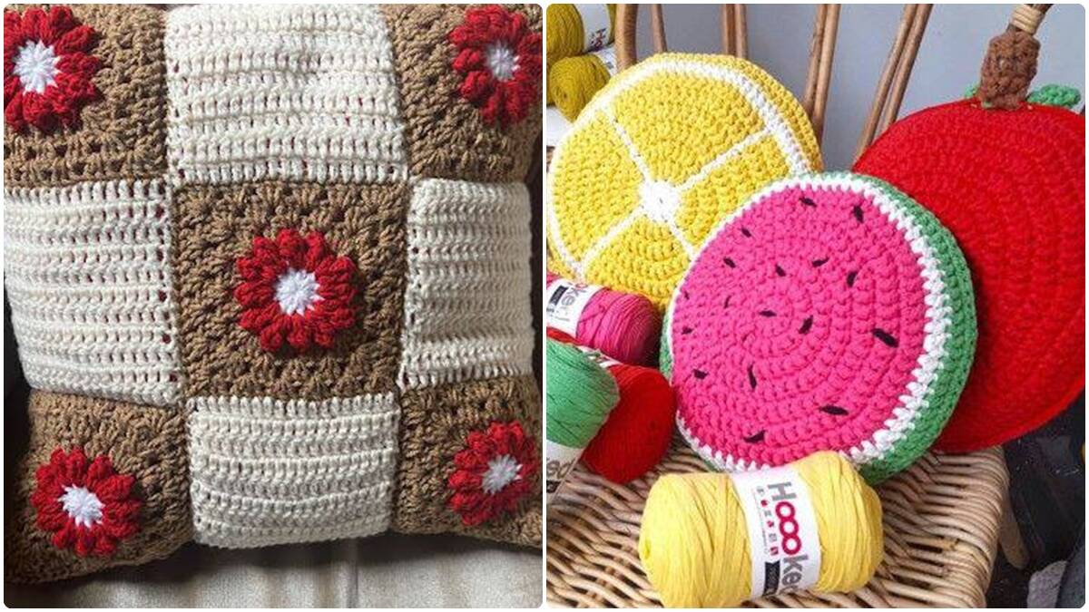Encante seus convidados com almofadas de crochê charmosas e criativas!
