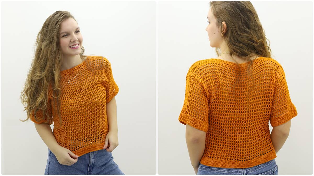 Blusa de Crochê Anne: Crie Uma Peça Linda para o Dia a Dia!