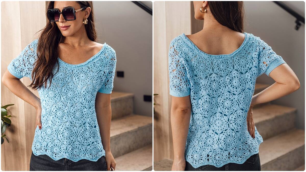 Blusa de Crochê Candy: Crie Essa Peça Charmosa e Linda!