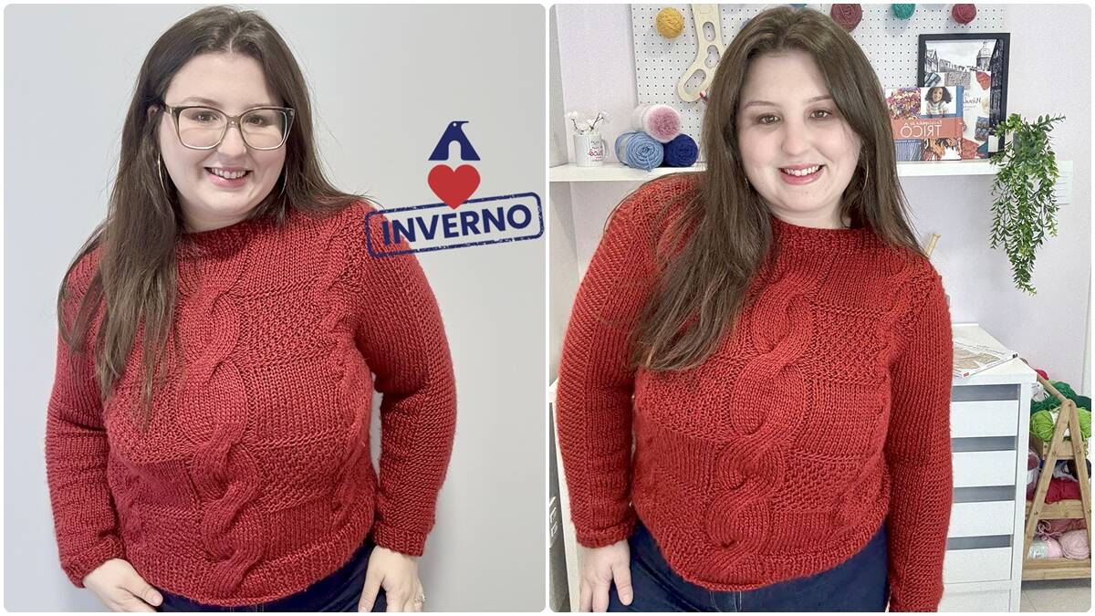 Blusa de Tricô Cereja: Crie Essa Peça Linda e Aconchegante!