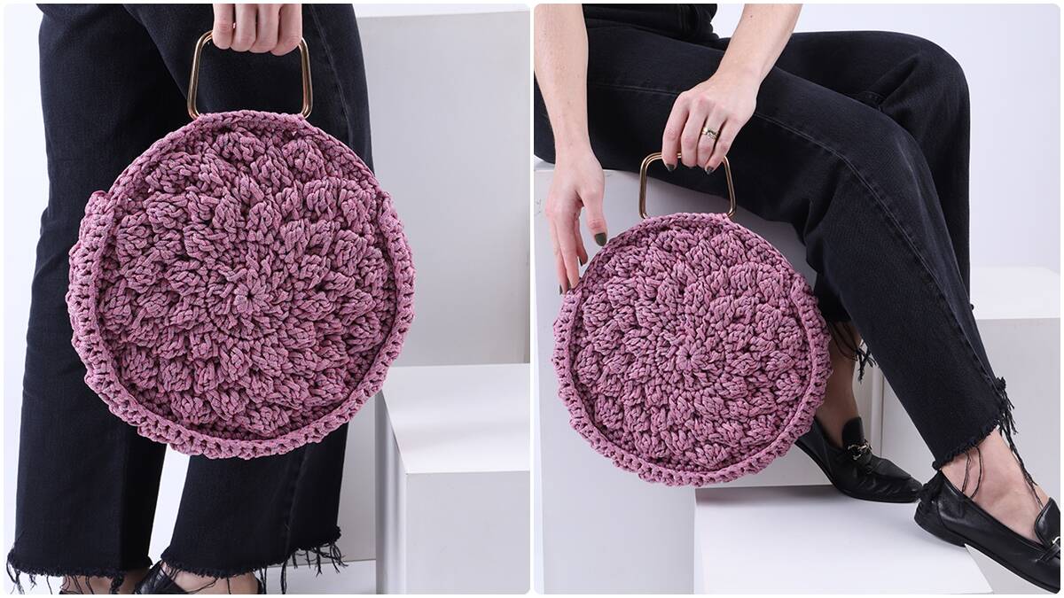 Bolsa de Crochê Brilho: Uma Peça Elegante e Exclusiva!