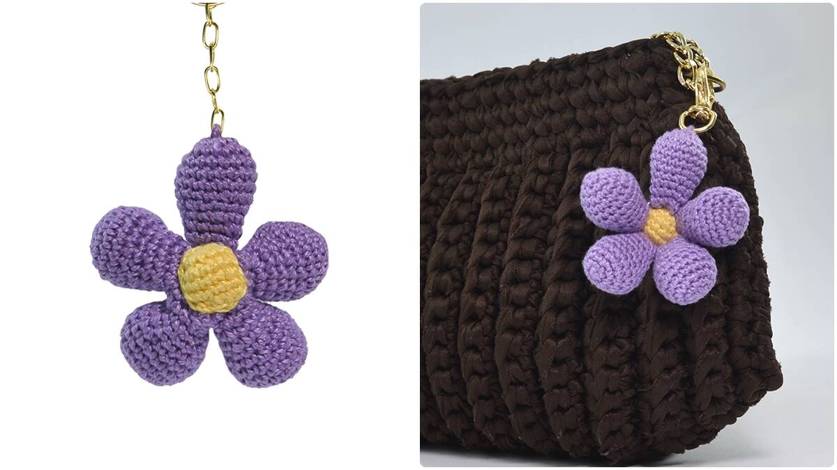 Chaveiro de Crochê Flor: Crie Esse Acessório Charmoso!