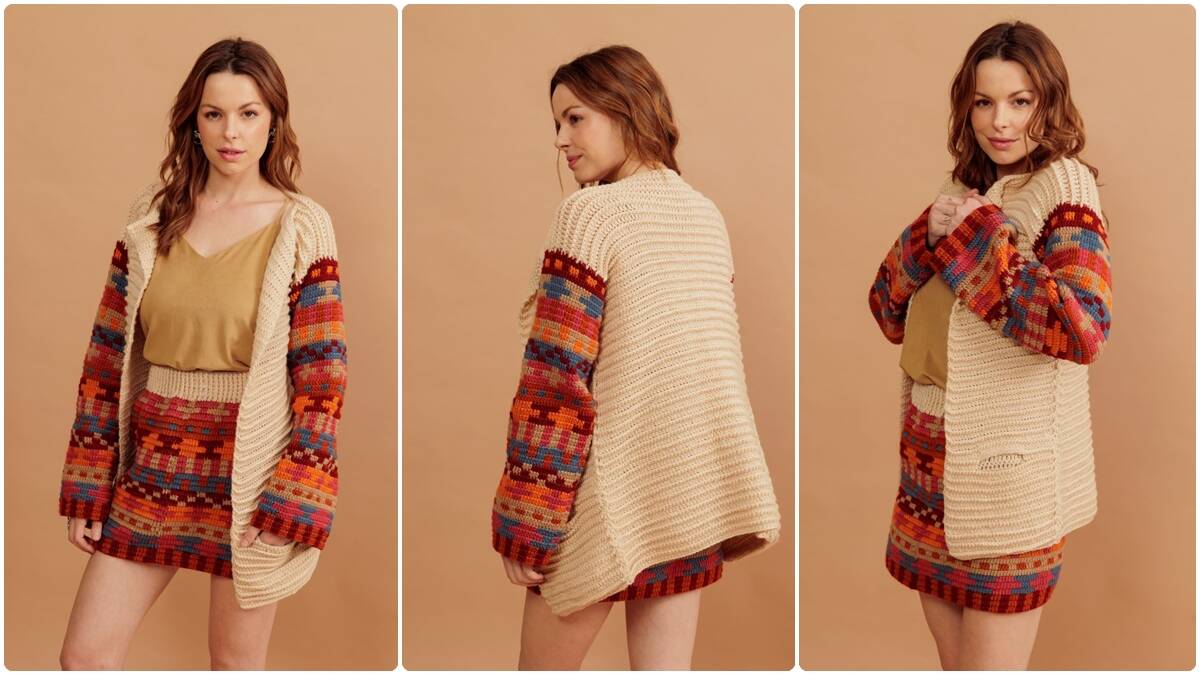 Conjunto de Crochê Maya: Crie Uma Peça Linda e Inovadora!