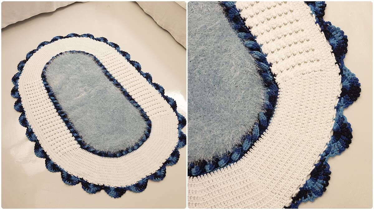 Tapete de Crochê Maldivas: Uma Peça Linda e Elegante!