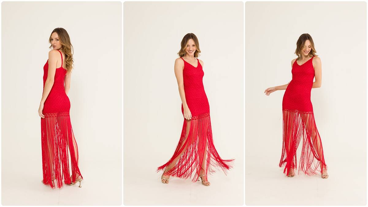 Vestido de Crochê Samara: Crie um Modelo Elegante que Brilha!