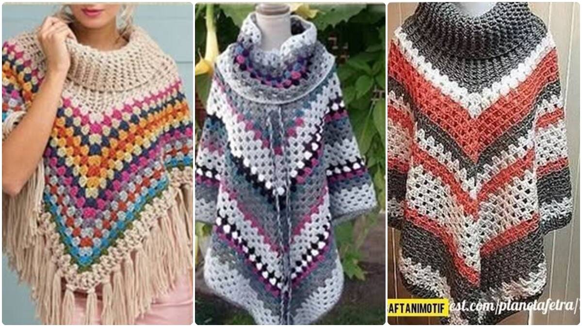 Ponchos de Crochê: Peças Atemporais e Elegantes!