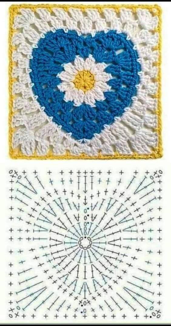 squares de crochê