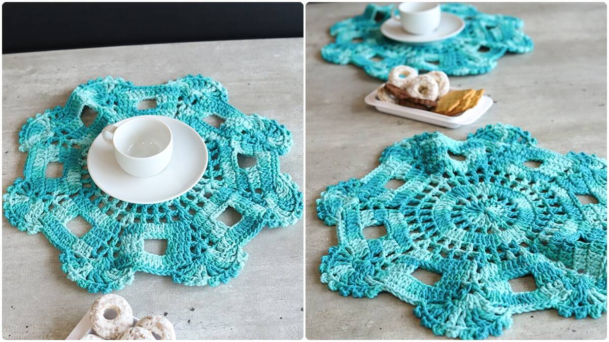Sousplat de Crochê Tiffany: Crie Uma Peça Linda e Criativa!