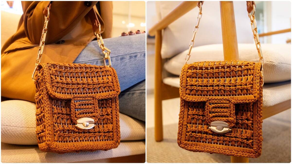 Bolsa de Crochê Colina: Veja Essa Peça Linda e Charmosa!