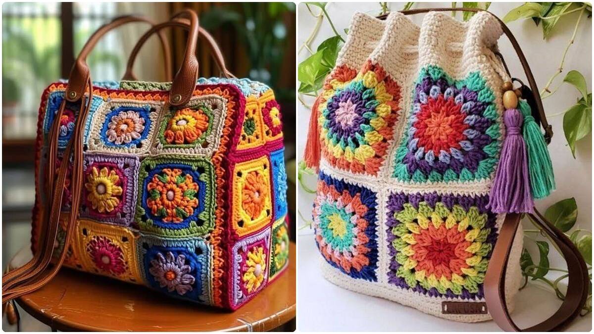 Bolsas de Crochê com Squares: O Acessório que Une Tradição e Tendência!