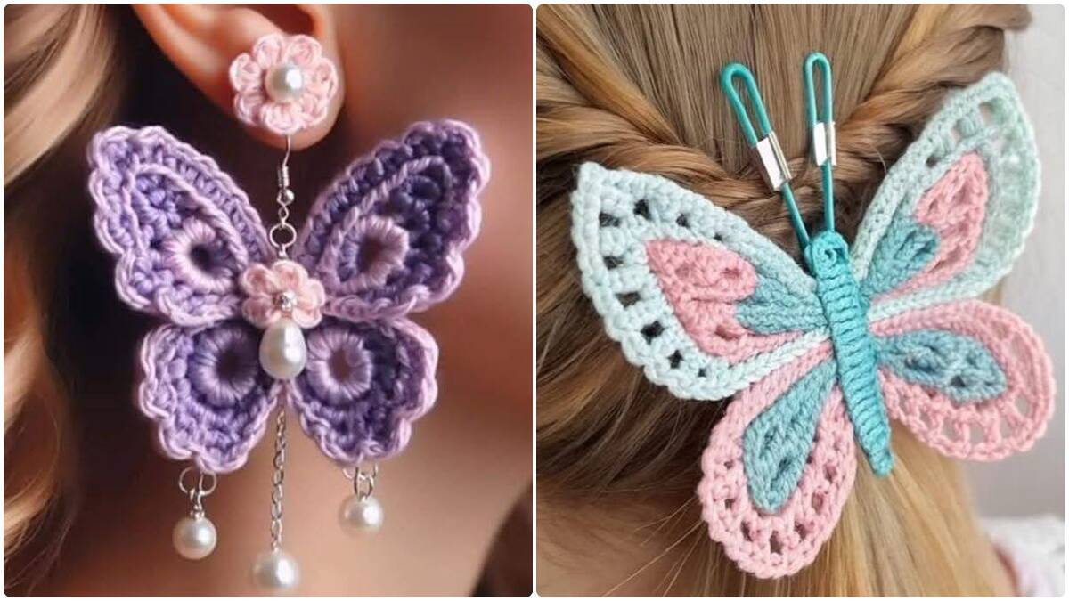 Borboletas de Crochê Fáceis com Gráficos: Encanto e Versatilidade!