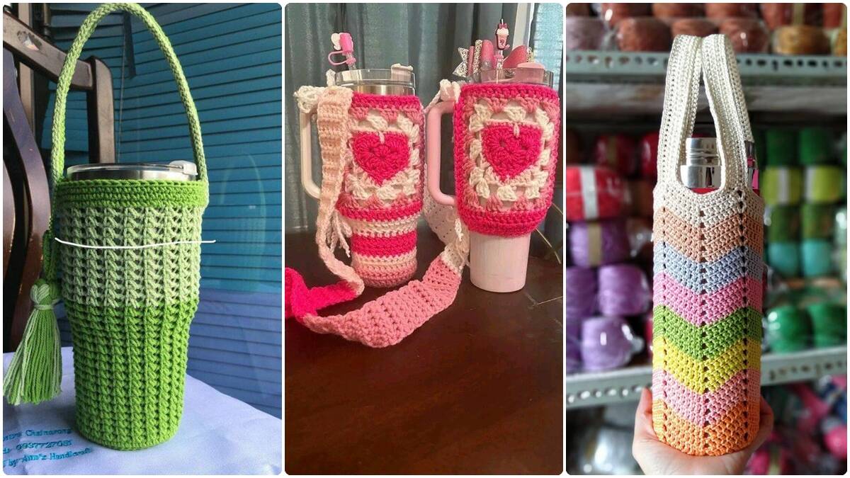 15 Capas de Crochê para Garrafas e Copos: Lindos Detalhes Artesanais!