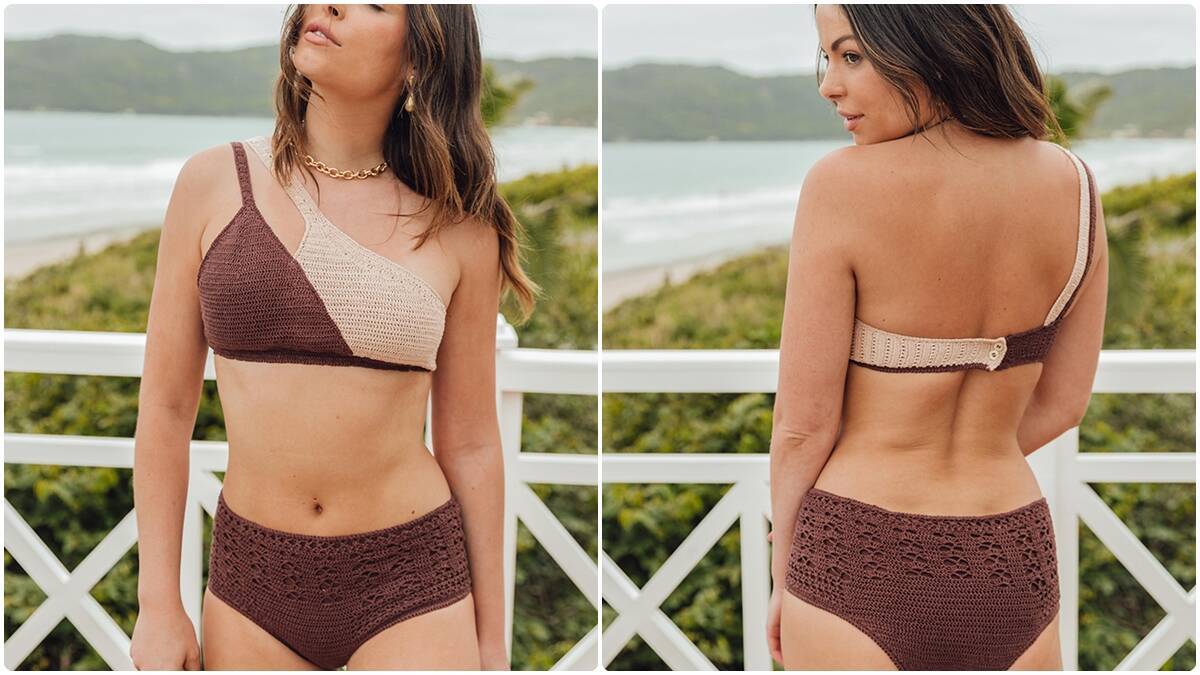 Conjunto de Crochê Hot Pant e Top: Moda, Conforto e Charme!