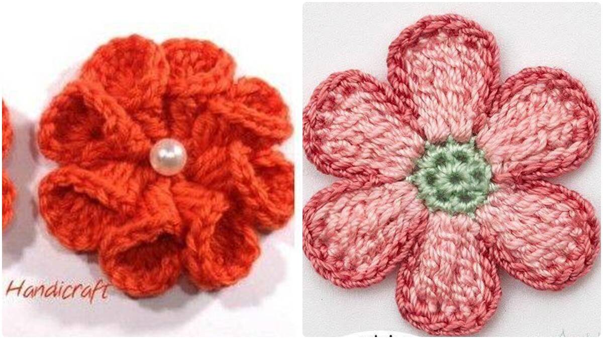 18 Flores de Crochê para Aplicação: Encanto e Criatividade em Cada Detalhe!