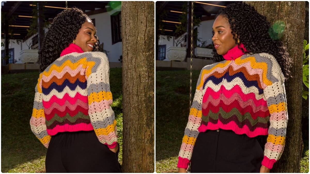 Jaqueta de Tricô Avelã: Conforto e Charme que Encantam!