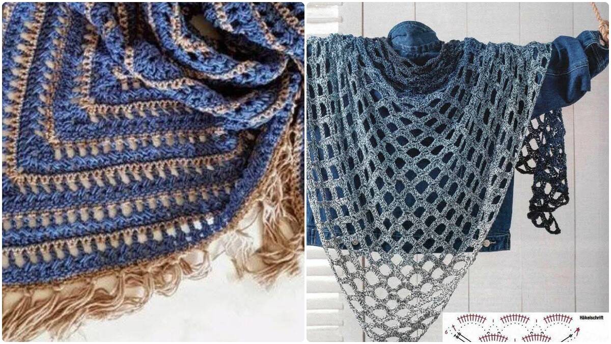 15 Lenços e Xales de Crochê com Gráficos Exclusivos: Inspirações para Todas as Estações