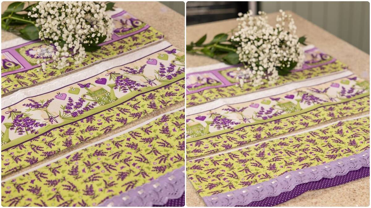 Pano de Copa em Patchwork Lavanda: Como Criar o Seu?