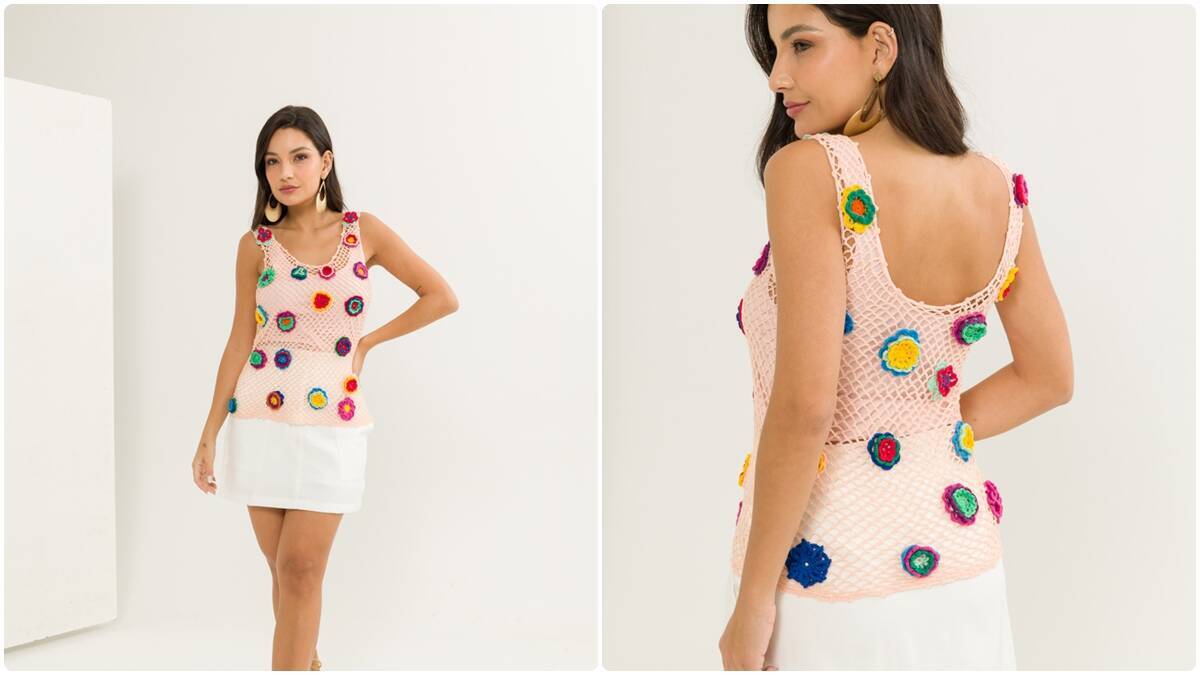 Regata de Crochê Verão: Veja Essa Peça Linda e Encantadora!