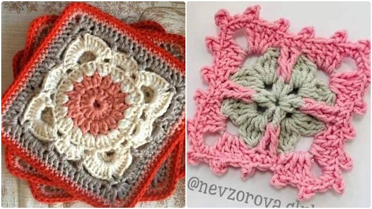 14 Squares de Crochê: Os Quadrados que Transformam Moda e Decoração!