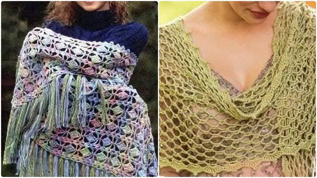 Xales e Pashminas em Crochê: Elegância Artesanal para Aquecer com Estilo!