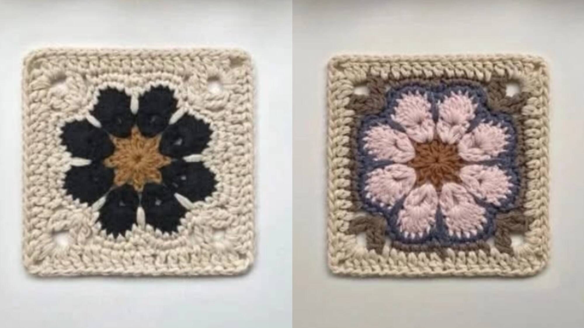Square de Crochê Floral: Beleza e Versatilidade em Cada Ponto