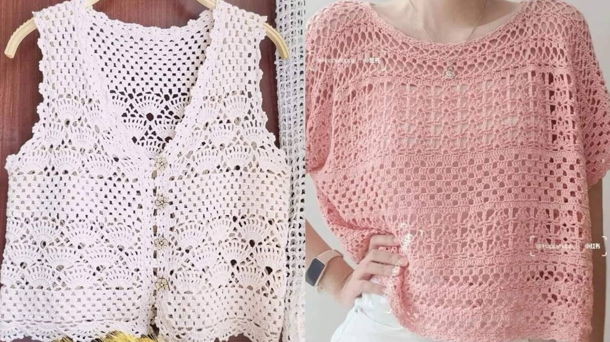 Blusas de Crochê com Gráficos: Modelos, Inspirações e Tendências