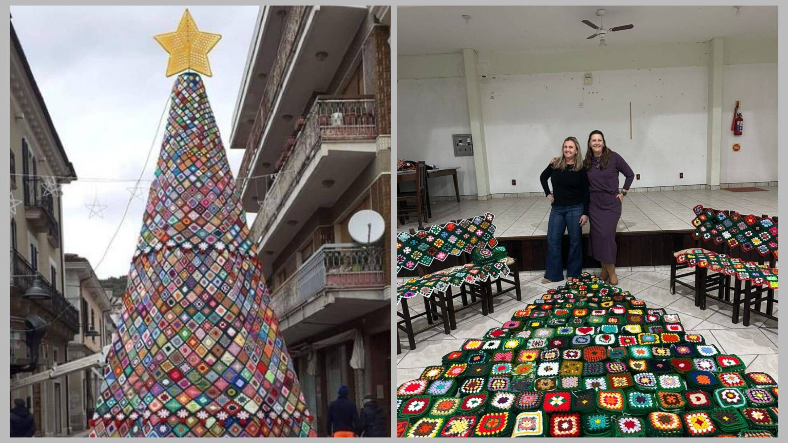 Maior árvore de Natal de crochê do Brasil encanta em Santa Catarina com apoio da Lei Rouanet