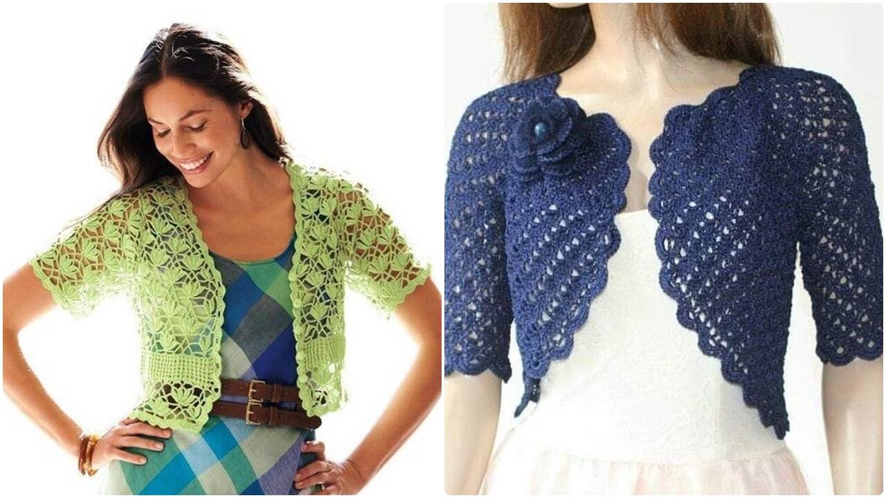 Crie coletes de crochê sofisticados para combinar com vestidos!
