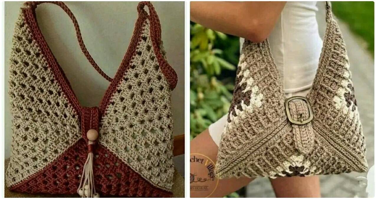 13 Bolsas de Crochê com Quadradinhos da Vovó: Modelos e Inspirações Criativas!