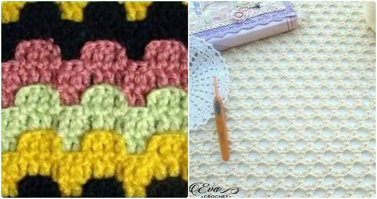 Inspire-se: Pontos de Crochê Diferentes com Gráficos e Amostras Variadas!
