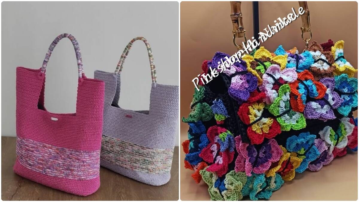 Crie 17 Bolsas de Crochê Lindíssimas: Gráficos e Inspirações que Encantam!