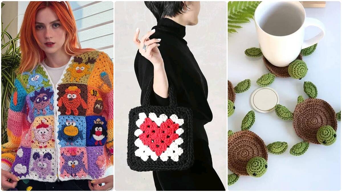 19 Inspirações de Crochê Moderno: Aprenda a Criar Peças Divertidas e Encantadoras!