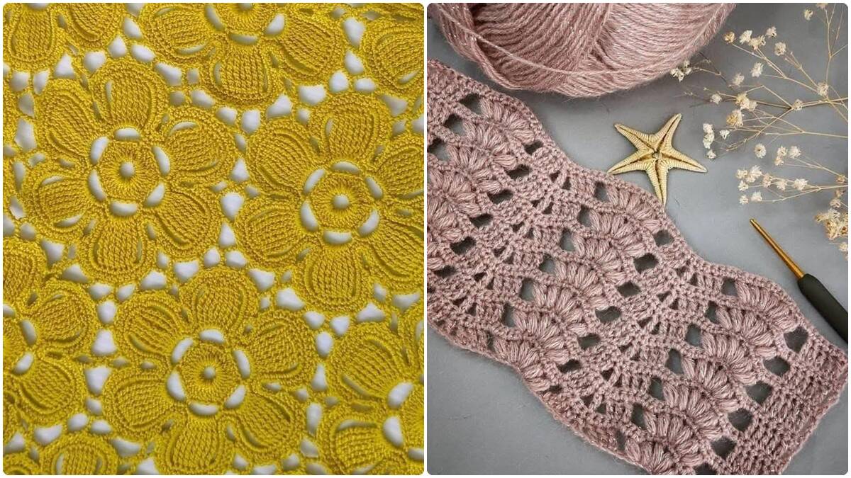 16 Pontos de Crochê Diferentes com Amostras para Criar Roupas e Acessórios!
