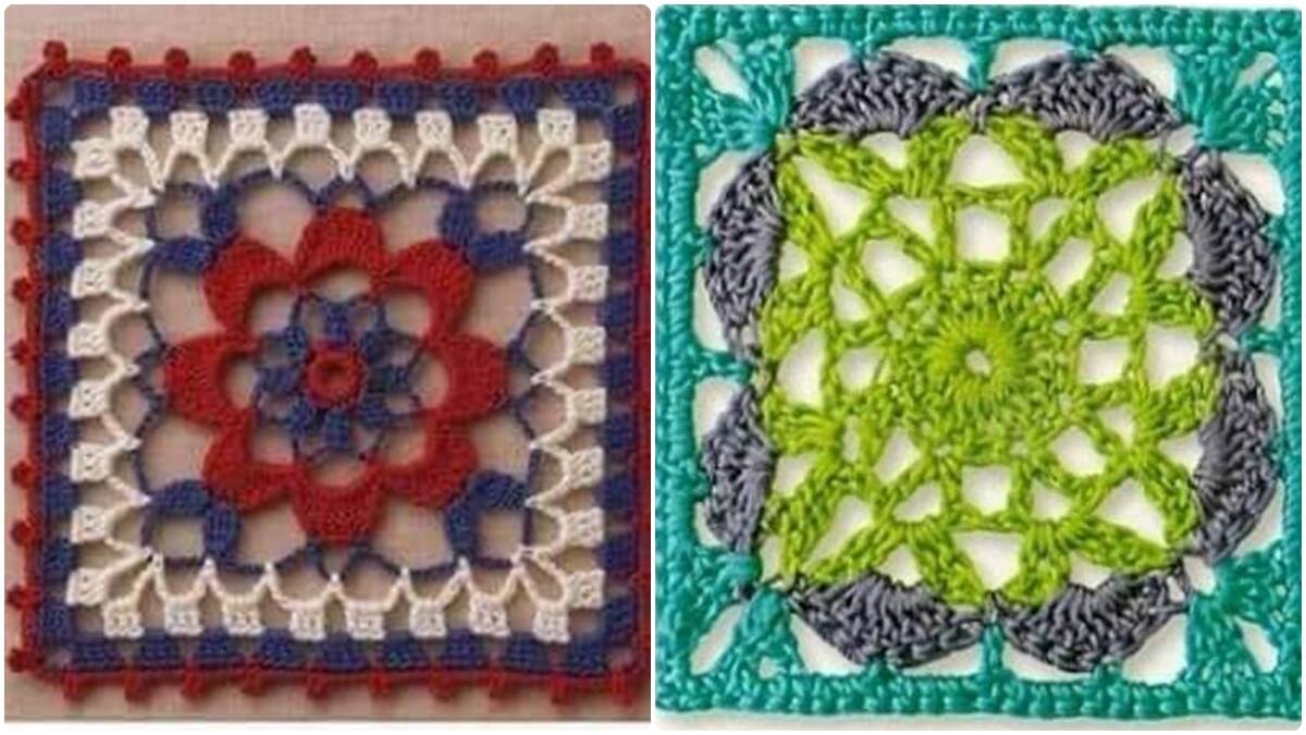 23 squares de crochê incríveis que viralizam pela criatividade e estilo único
